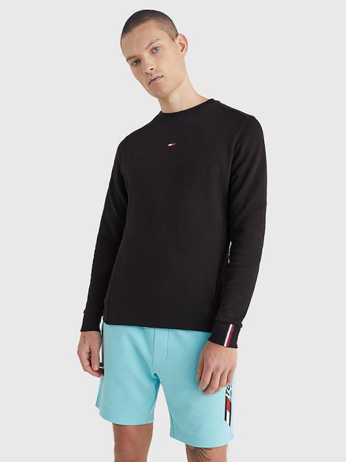 Tommy Hilfiger Sport Essential Organic Katoenen Sweatshirts Heren Zwart | TH506GNY