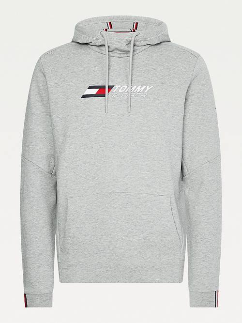 Tommy Hilfiger Sport Essential Organic Katoenen Hoodie Heren Grijs | TH578WFG