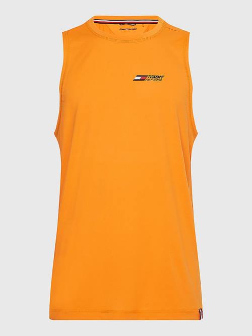 Tommy Hilfiger Sport Essential Performance Training Tank Top T-shirts Heren Oranje | TH372WSK