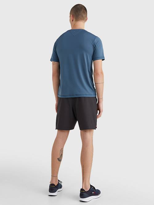 Tommy Hilfiger Sport Essential Slim Fit Training T-shirts Heren Blauw | TH182OAP