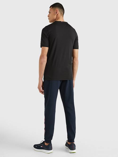 Tommy Hilfiger Sport Essential Slim Fit Recycled T-shirts Heren Zwart | TH653MLX