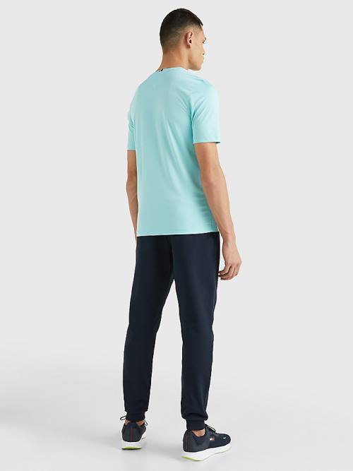 Tommy Hilfiger Sport Essential Slim Fit Recycled T-shirts Heren Blauw | TH965LDE