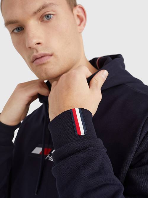 Tommy Hilfiger Sport Essential TH Cool Hoodie Heren Blauw | TH185XQB