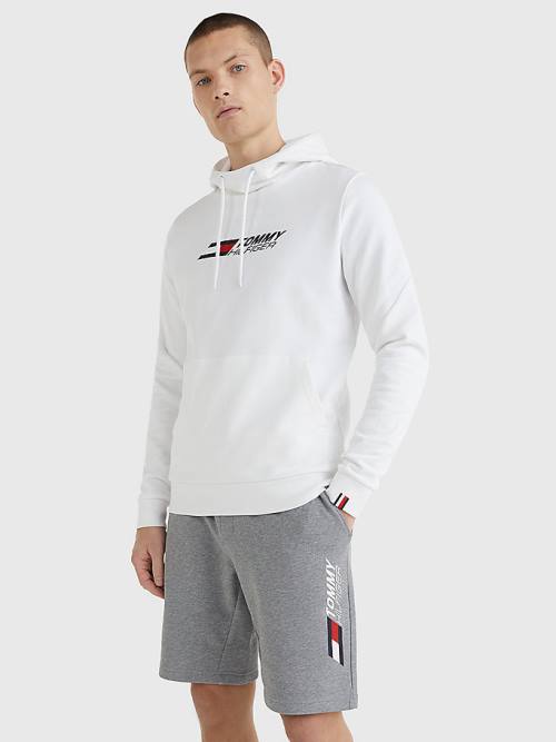 Tommy Hilfiger Sport Essential TH Cool Hoodie Heren Wit | TH705MTU