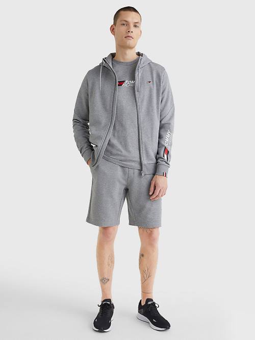 Tommy Hilfiger Sport Essential TH Cool Zip-Thru Hoodie Heren Grijs | TH280SWL