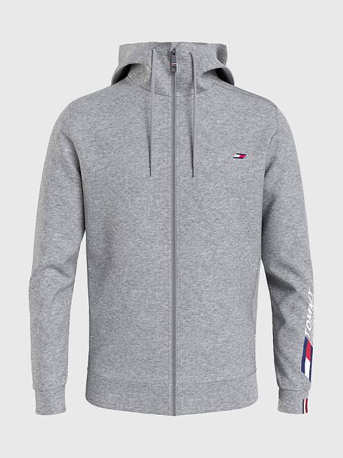 Tommy Hilfiger Sport Essential TH Cool Zip-Thru Hoodie Heren Grijs | TH280SWL