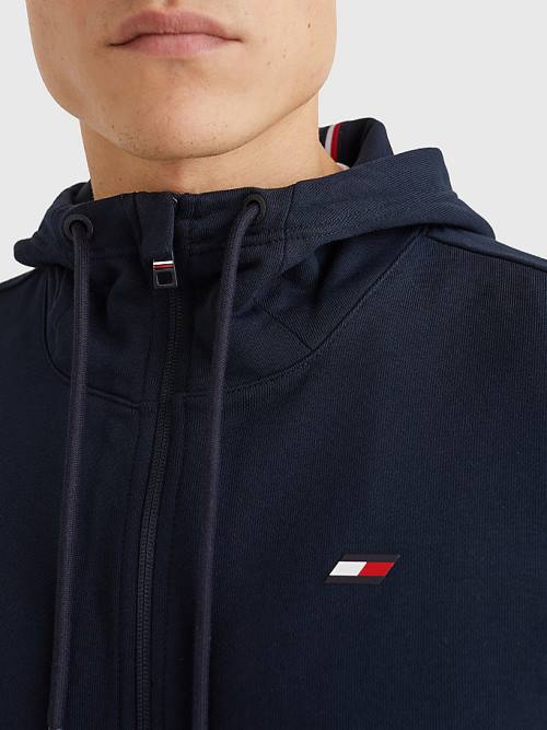 Tommy Hilfiger Sport Essential TH Cool Zip-Thru Hoodie Heren Blauw | TH823RHZ