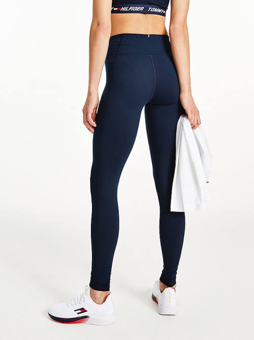 Tommy Hilfiger Sport Full Length Graphic Leggings Dames Blauw | TH281VBY