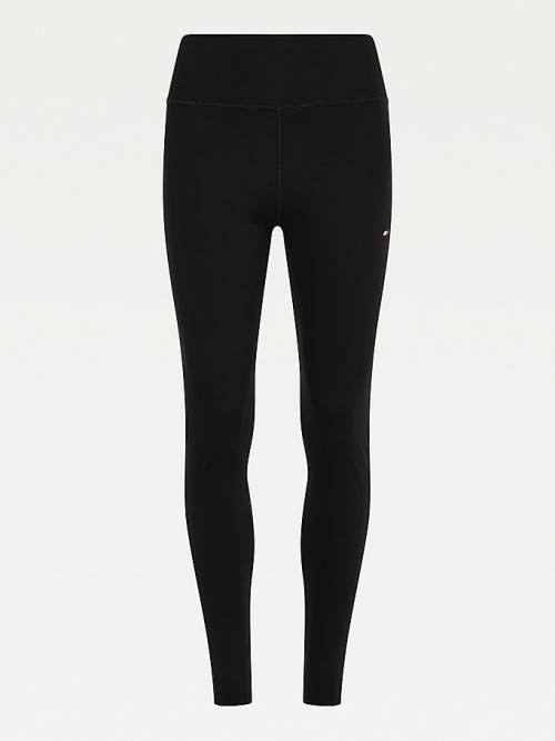 Tommy Hilfiger Sport Full Length Graphic Leggings Dames Zwart | TH986LBD