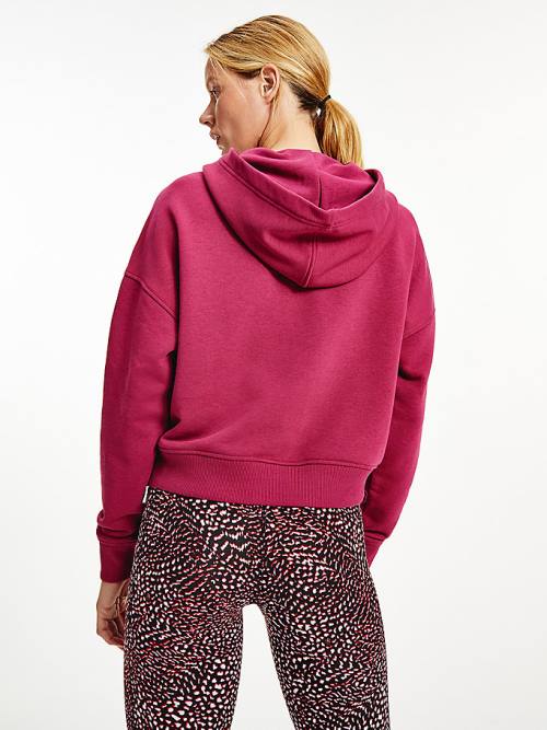 Tommy Hilfiger Sport Graphic Hoodie Dames Rood | TH426MAE