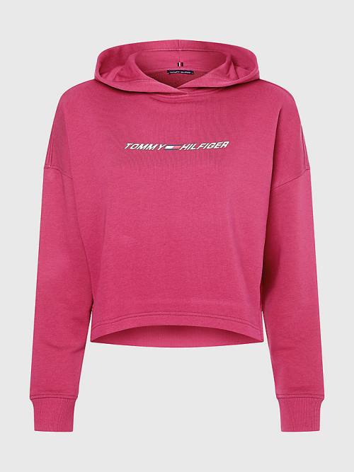 Tommy Hilfiger Sport Graphic Hoodie Dames Rood | TH426MAE