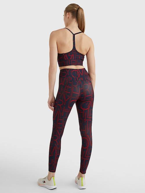 Tommy Hilfiger Sport High Rise Full Length Leggings Dames Blauw | TH081PFX