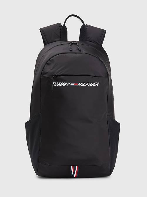 Tommy Hilfiger Sport Logo Backpack Tassen Heren Zwart | TH521XQN