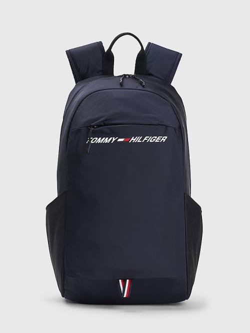 Tommy Hilfiger Sport Logo Backpack Tassen Heren Blauw | TH590DQI