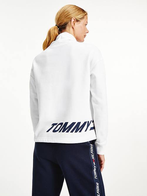 Tommy Hilfiger Sport Logo Relaxed Fit Sweatshirts Dames Wit | TH458XFO