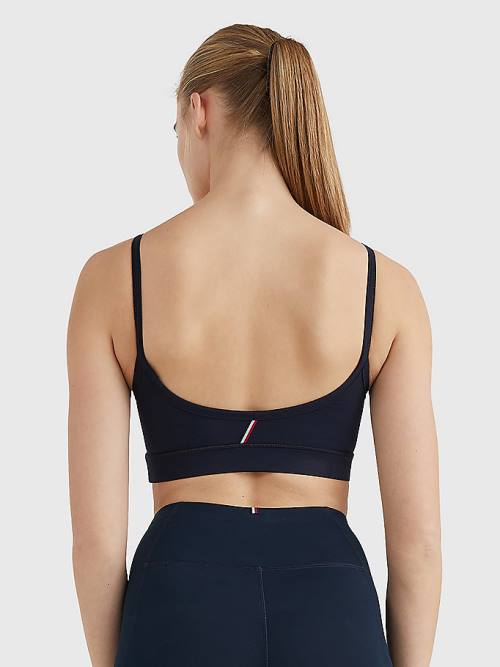 Tommy Hilfiger Sport Low Support Bra Ondergoed Dames Blauw | TH670RTC