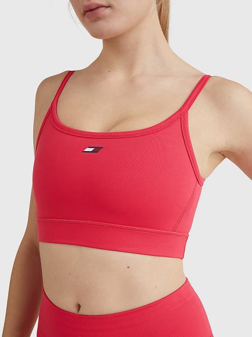 Tommy Hilfiger Sport Low Support Bra Ondergoed Dames Roze | TH901RLH