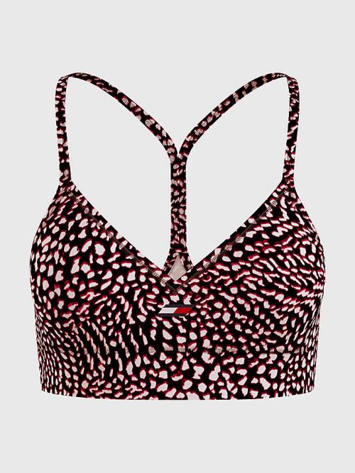 Tommy Hilfiger Sport Low Support Printed Racerback Bra Ondergoed Dames Paars | TH260RSH