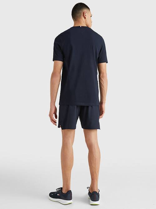 Tommy Hilfiger Sport Organic Jersey T-shirts Heren Blauw | TH903MNE