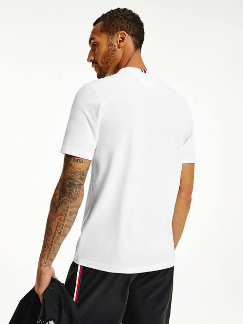 Tommy Hilfiger Sport Organic Jersey T-shirts Heren Wit | TH925KLZ