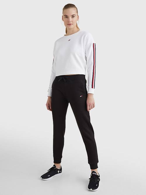 Tommy Hilfiger Sport Organic Katoenen Joggers Broek Dames Zwart | TH743IMG