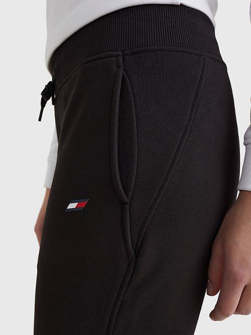 Tommy Hilfiger Sport Organic Katoenen Joggers Broek Dames Zwart | TH743IMG