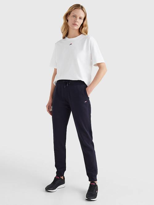 Tommy Hilfiger Sport Organic Katoenen Regular Fit Joggers Broek Dames Blauw | TH158UTF