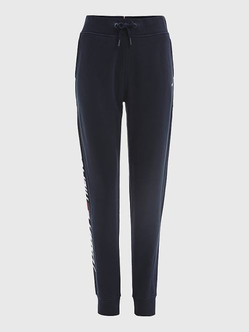 Tommy Hilfiger Sport Organic Katoenen Regular Fit Joggers Broek Dames Blauw | TH158UTF