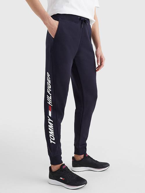 Tommy Hilfiger Sport Organic Katoenen Regular Fit Joggers Broek Dames Blauw | TH158UTF