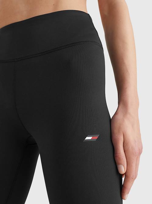 Tommy Hilfiger Sport Performance Full Length Leggings Dames Zwart | TH164YFH