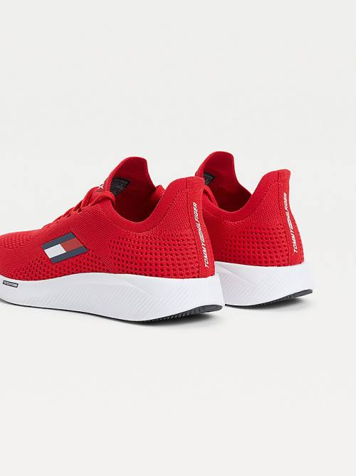 Tommy Hilfiger Sport Performance Knitted Sneakers Heren Rood | TH341NTA