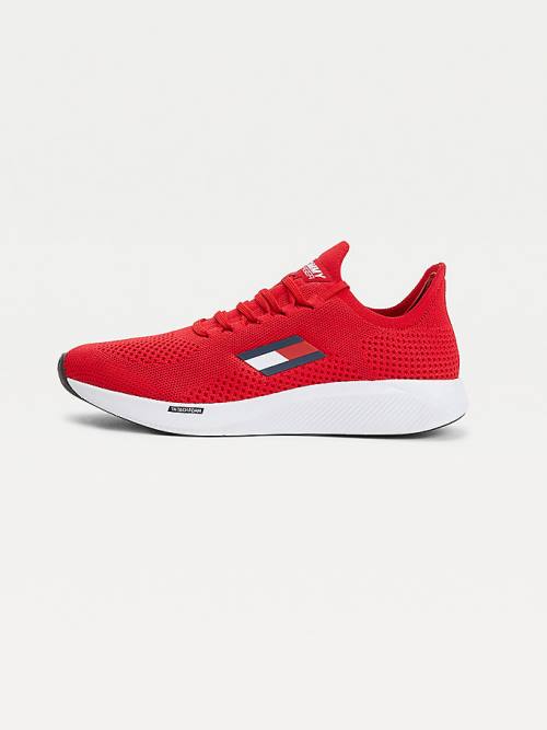 Tommy Hilfiger Sport Performance Knitted Sneakers Heren Rood | TH341NTA