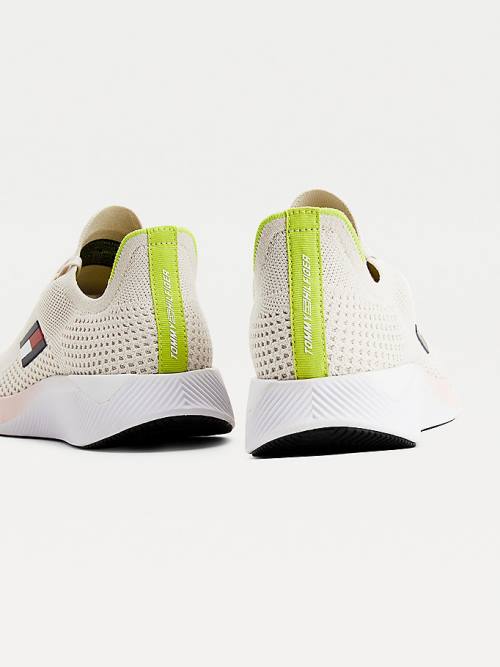 Tommy Hilfiger Sport Performance Knitted Elite Sneakers Dames Beige | TH701XSV