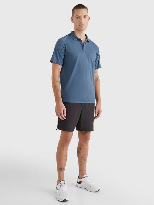 Tommy Hilfiger Sport Performance Poloshirt Heren Blauw | TH019HWF