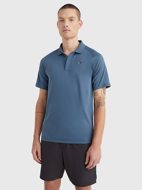 Tommy Hilfiger Sport Performance Poloshirt Heren Blauw | TH019HWF