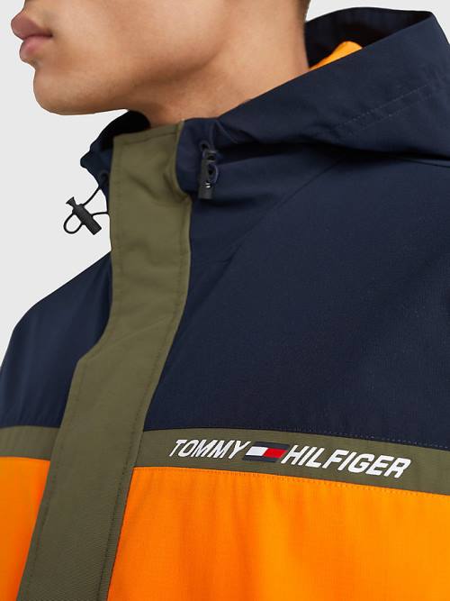 Tommy Hilfiger Sport Performance Water Repellent Jassen Heren Blauw | TH836IMV