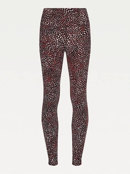 Tommy Hilfiger Sport Print Full Length Leggings Dames Paars | TH248NSA