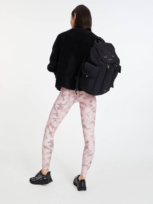 Tommy Hilfiger Sport Print Full Length Leggings Dames Roze | TH568RYN