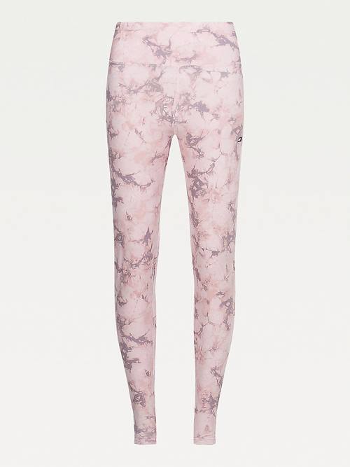 Tommy Hilfiger Sport Print Full Length Leggings Dames Roze | TH568RYN