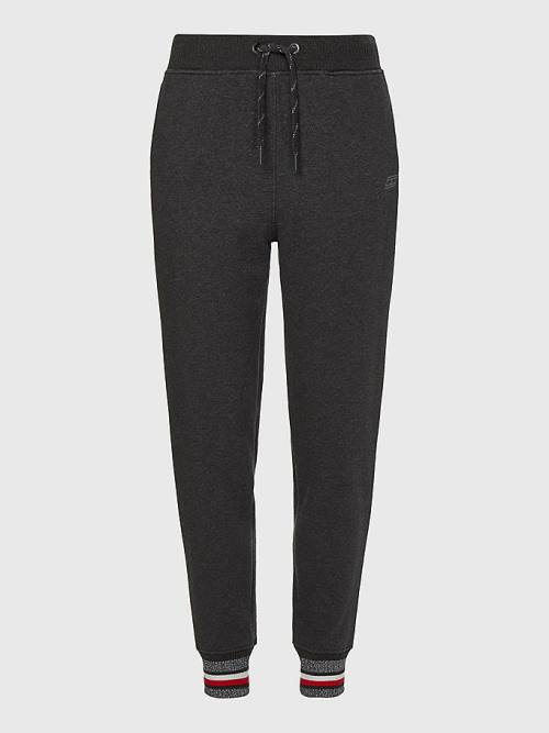 Tommy Hilfiger Sport Relaxed Fit Metallic Detail Joggers Broek Dames Grijs | TH293UNI