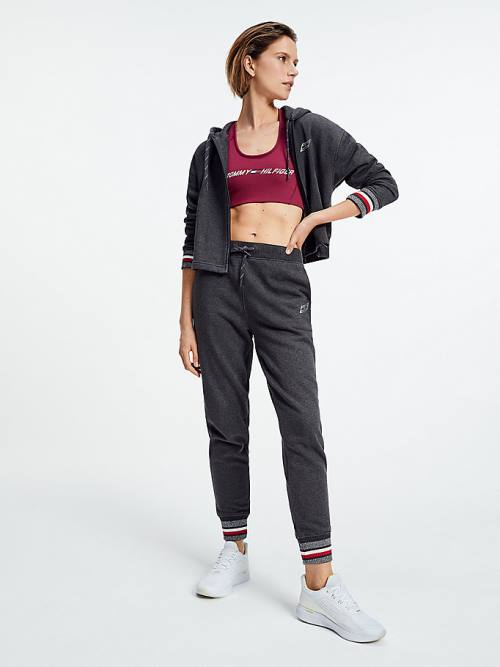 Tommy Hilfiger Sport Relaxed Fit Metallic Detail Joggers Broek Dames Grijs | TH293UNI