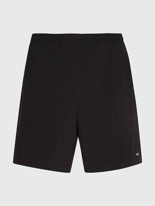 Tommy Hilfiger Sport Signature Recycled Korte Broek Heren Zwart | TH415INY