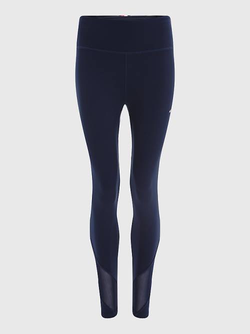 Tommy Hilfiger Sport Skinny Fit Mesh 7/8 Length Leggings Dames Blauw | TH584JMQ