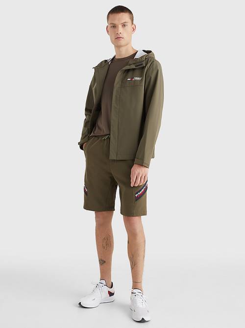 Tommy Hilfiger Sport Slim Fit Windbreaker Jassen Heren Khaki | TH132XCY