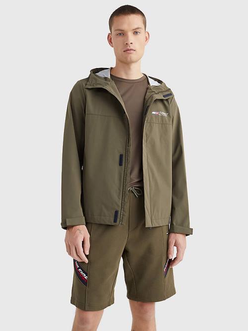 Tommy Hilfiger Sport Slim Fit Windbreaker Jassen Heren Khaki | TH132XCY