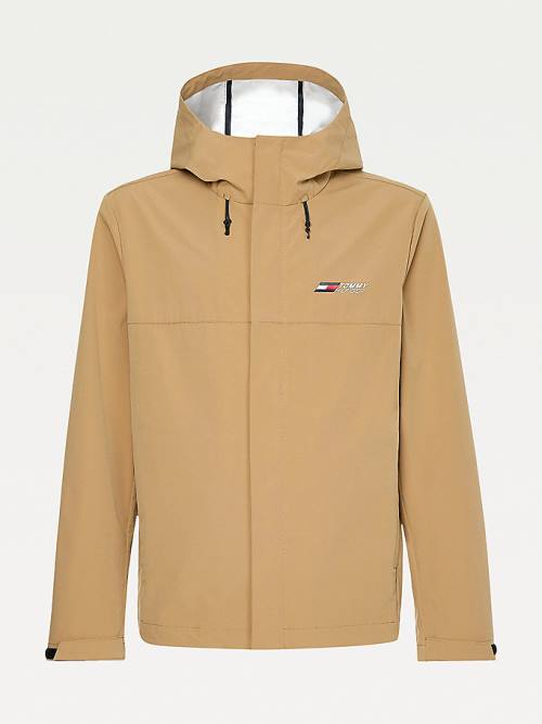 Tommy Hilfiger Sport Slim Fit Windbreaker Jassen Heren Bruin | TH769SJD