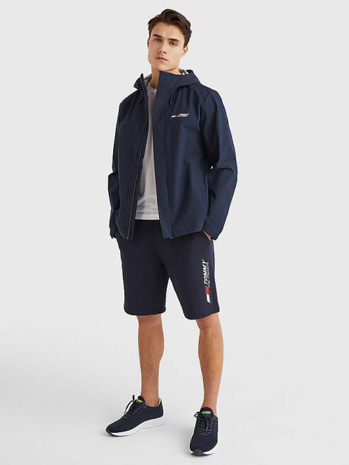 Tommy Hilfiger Sport Slim Fit Windbreaker Jassen Heren Blauw | TH943KGF