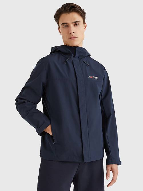 Tommy Hilfiger Sport Slim Fit Windbreaker Jassen Heren Blauw | TH943KGF