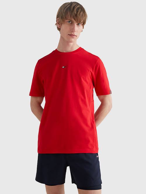 Tommy Hilfiger Sport TH Cool Essential Logo T-shirts Heren Rood | TH170HNK