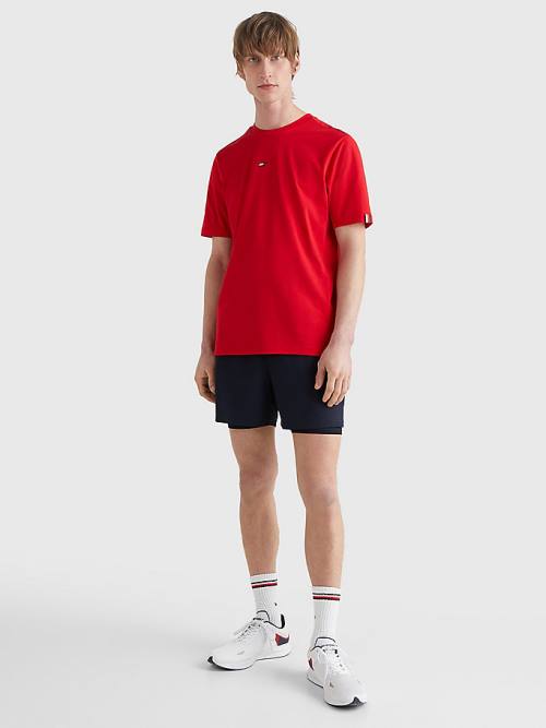 Tommy Hilfiger Sport TH Cool Essential Logo T-shirts Heren Rood | TH170HNK